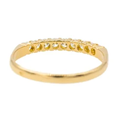 Bague Demi alliance Or jaune Diamant
