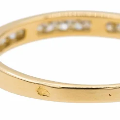 Bague Demi alliance Or jaune Diamant