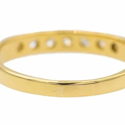 Bague Demi alliance Or jaune Diamant