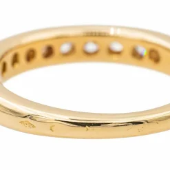 Bague Demi alliance Or jaune Diamant