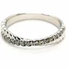 Bague Demie alliance Or blanc Diamant