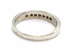 Bague Demie alliance Or blanc Diamant