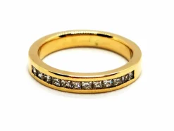 Bague Demie alliance Or jaune Diamant