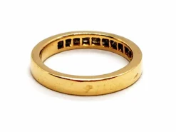 Bague Demie alliance Or jaune Diamant