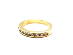 Bague Demie alliance Or jaune Diamant