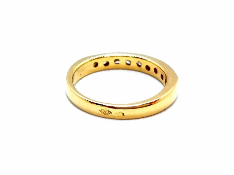 Bague Demie alliance Or jaune Diamant