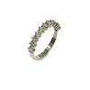 Bague demi-tour diamants et or blanc