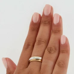 Bague Deux Ors - Diamants