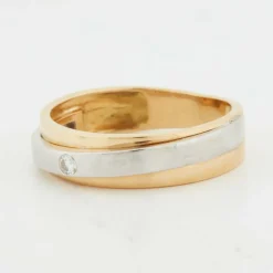 Bague Deux Ors - Diamants