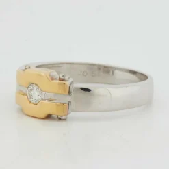 Bague Deux Ors - Diamants
