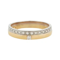 Bague Deux Ors avec Diamants