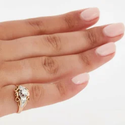 Bague Deux Ors avec Diamants
