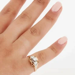 Bague Deux Ors avec Diamants