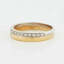Bague Deux Ors avec Diamants