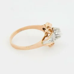 Bague Deux Ors avec Diamants