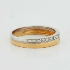 Bague Deux Ors avec Diamants