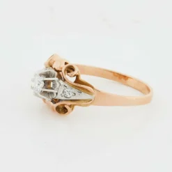 Bague Deux Ors avec Diamants