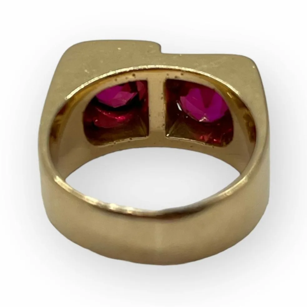 Bague deux rubis