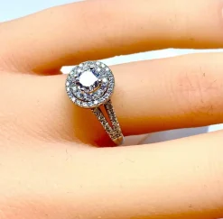 Bague diamant 0,40 carat E VS2