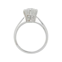 Bague diamant 2,52 carats, en or blanc.