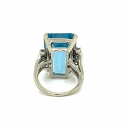 Bague Diamant Aigue-Marine Santa Maria 25 Carats