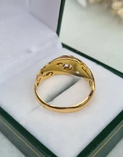 Bague Diamant ancienne or jaune