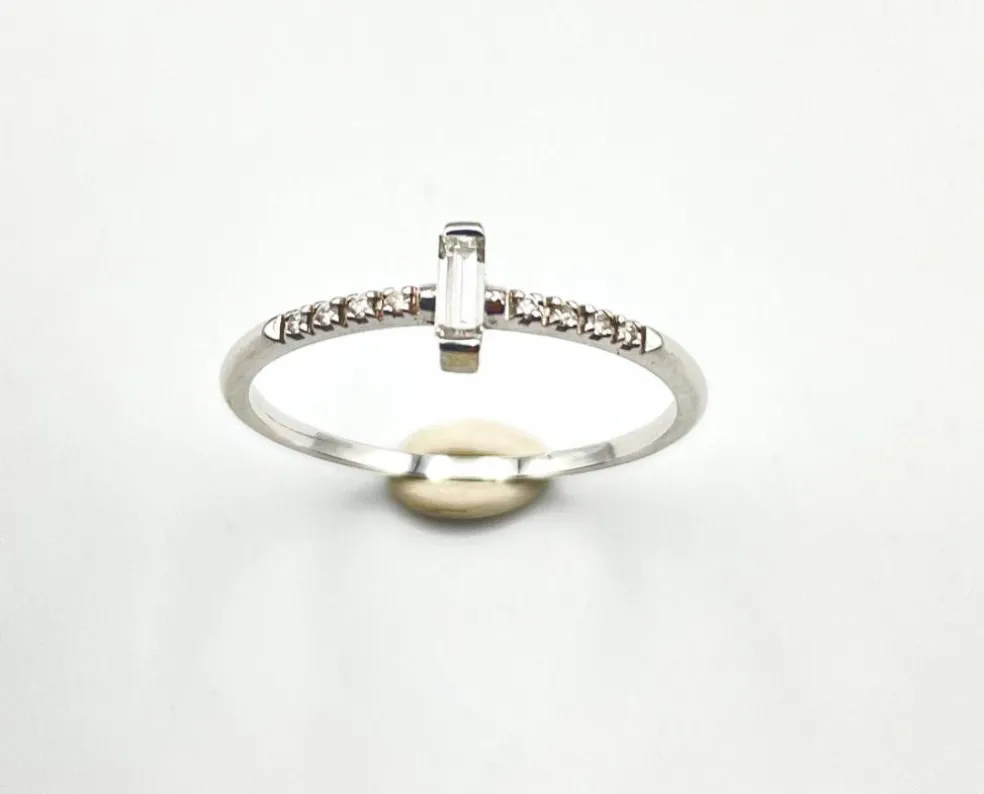 Bague Diamant Baguette Vintage
