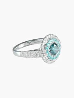 Bague Diamant bleu