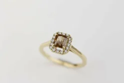 Bague Diamant brun 1.34ct