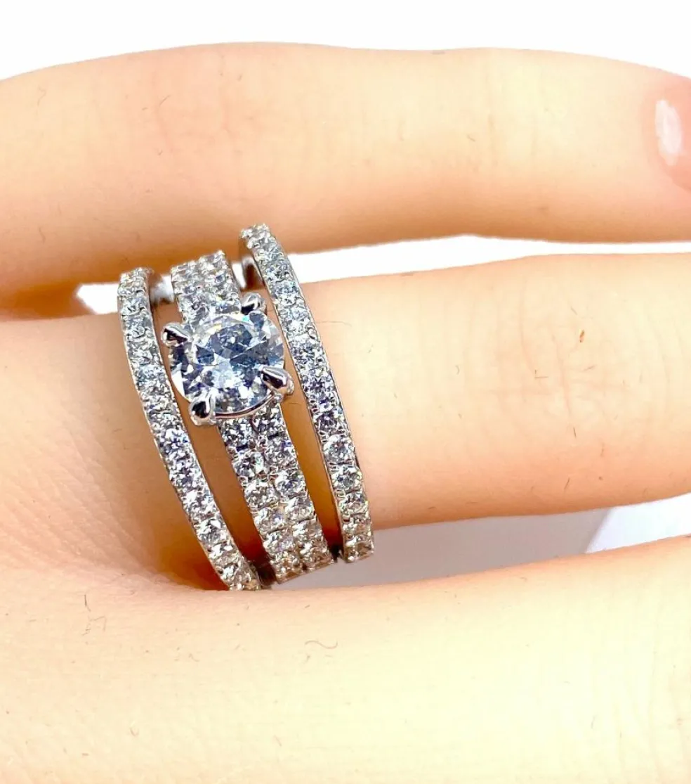 Bague diamant 0.74ct pavage diamants