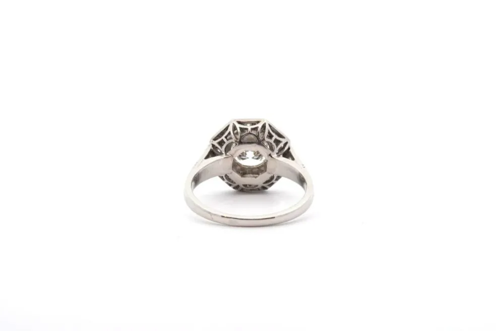 Bague diamant 1,40cts I/VS1 en platine