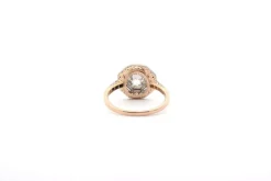 Bague diamant 1,30cts J/P1 en or jaune et platine