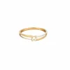 Bague diamant 0.15cts or 18 carats taille 53