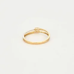 Bague diamant 0.15cts or 18 carats taille 53