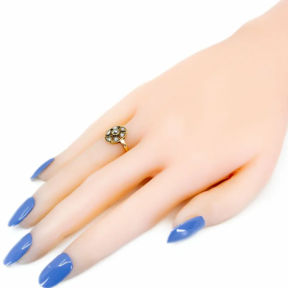 Bague diamant de forme ovale