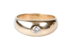 Bague diamant en or jaune
