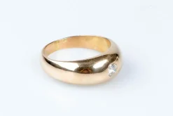 Bague diamant en or jaune