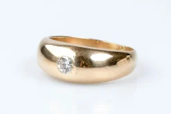 Bague diamant en or jaune