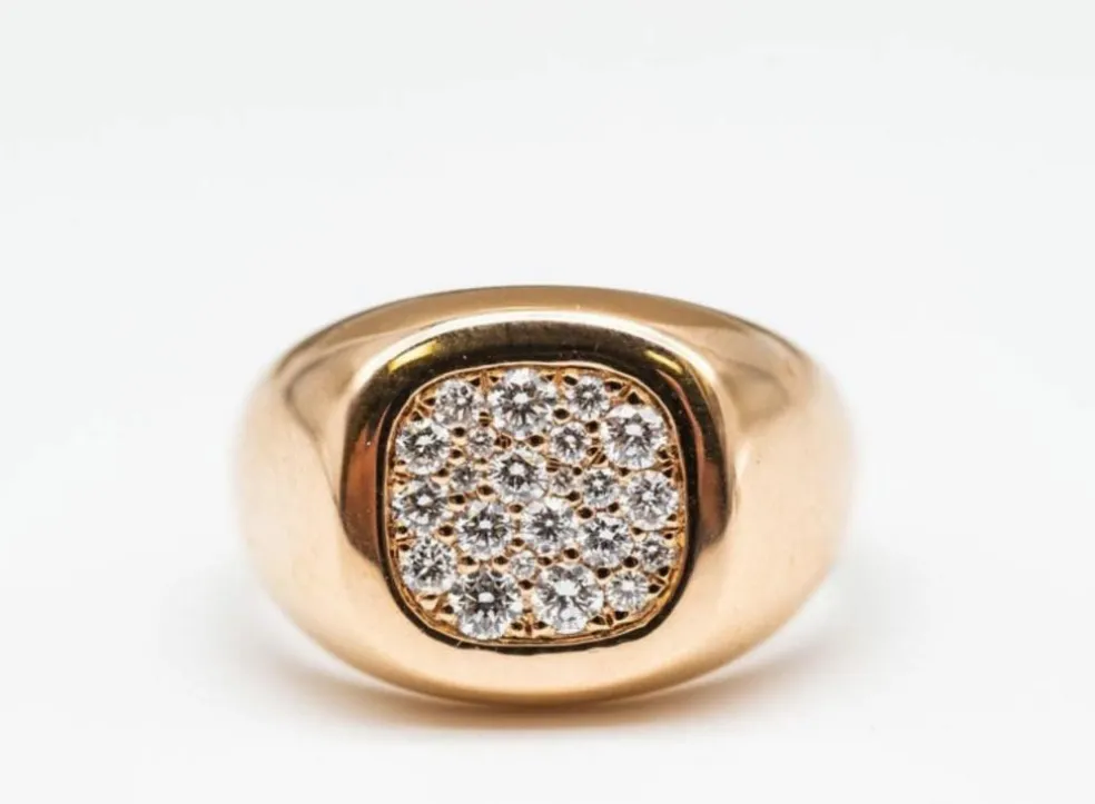 bague diamant en or rose