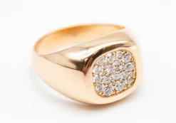 bague diamant en or rose