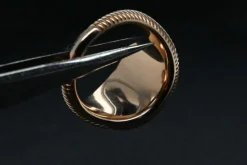 Bague diamant en or rose