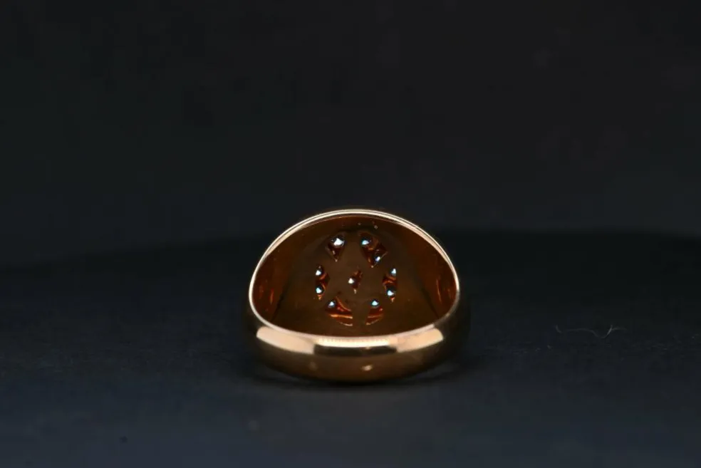 bague diamant en or rose