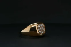 bague diamant en or rose