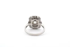 Bague diamant et platine