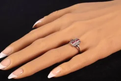 Bague diamant et rubis