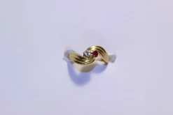 Bague Diamant et Rubis