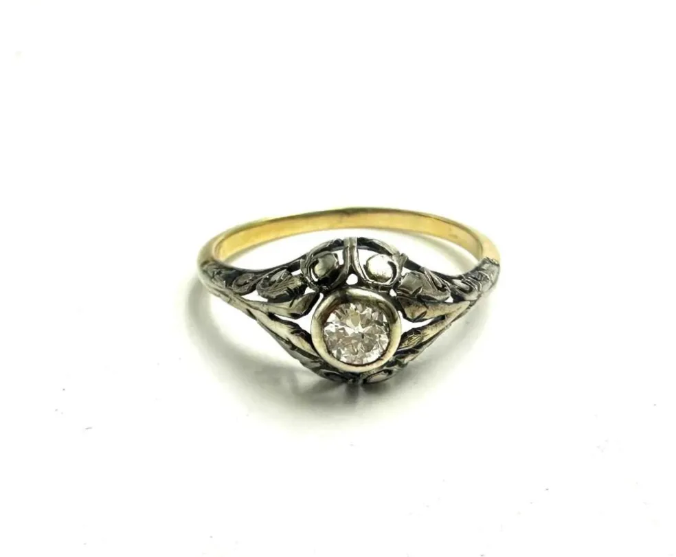 Bague diamant Jugendstil 1900