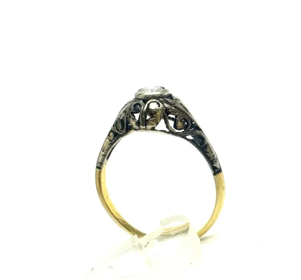 Bague diamant Jugendstil 1900