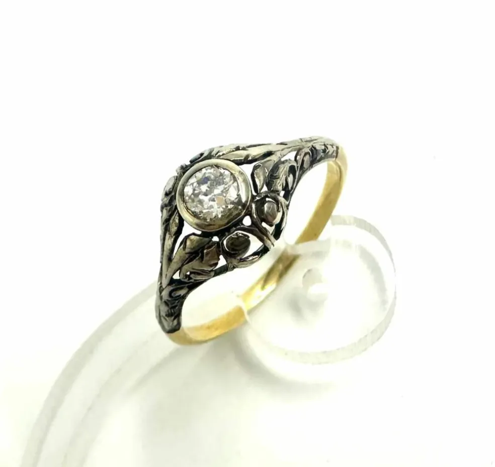 Bague diamant Jugendstil 1900