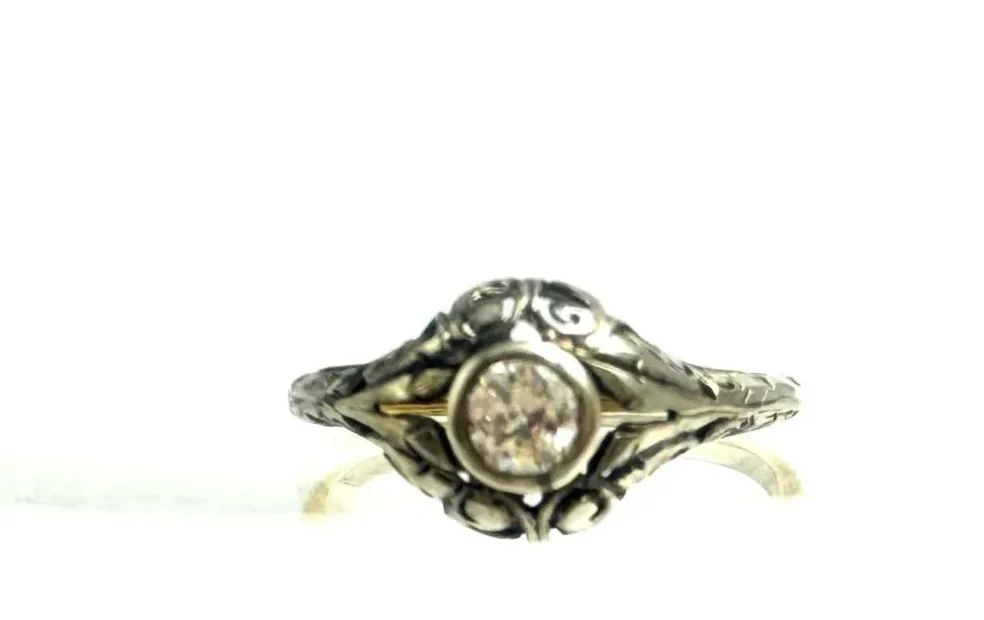 Bague diamant Jugendstil 1900